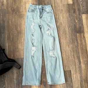 Rue 21 Wide Leg Denim Jeans